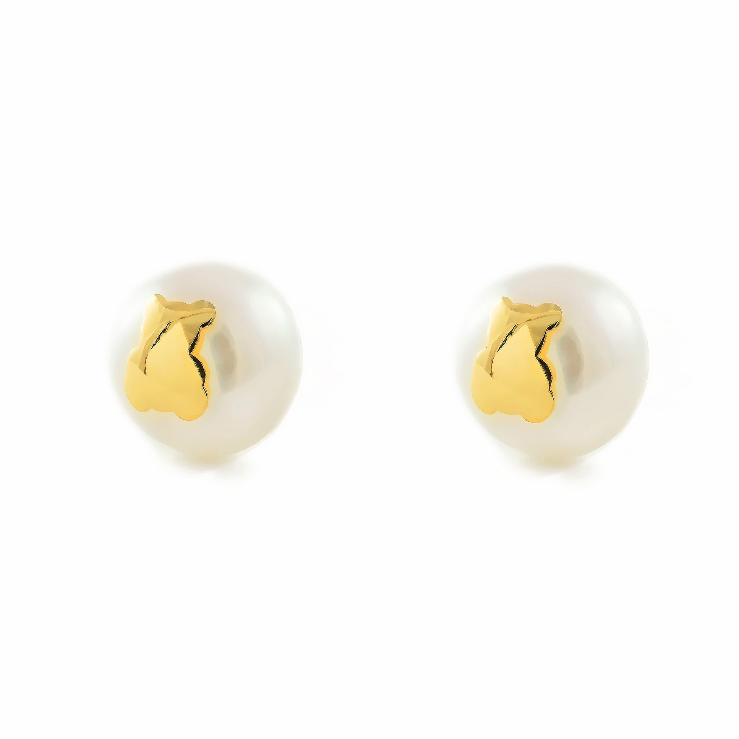 Boucles d'oreilles Fille Maison Or Jaune 18K 7 mm