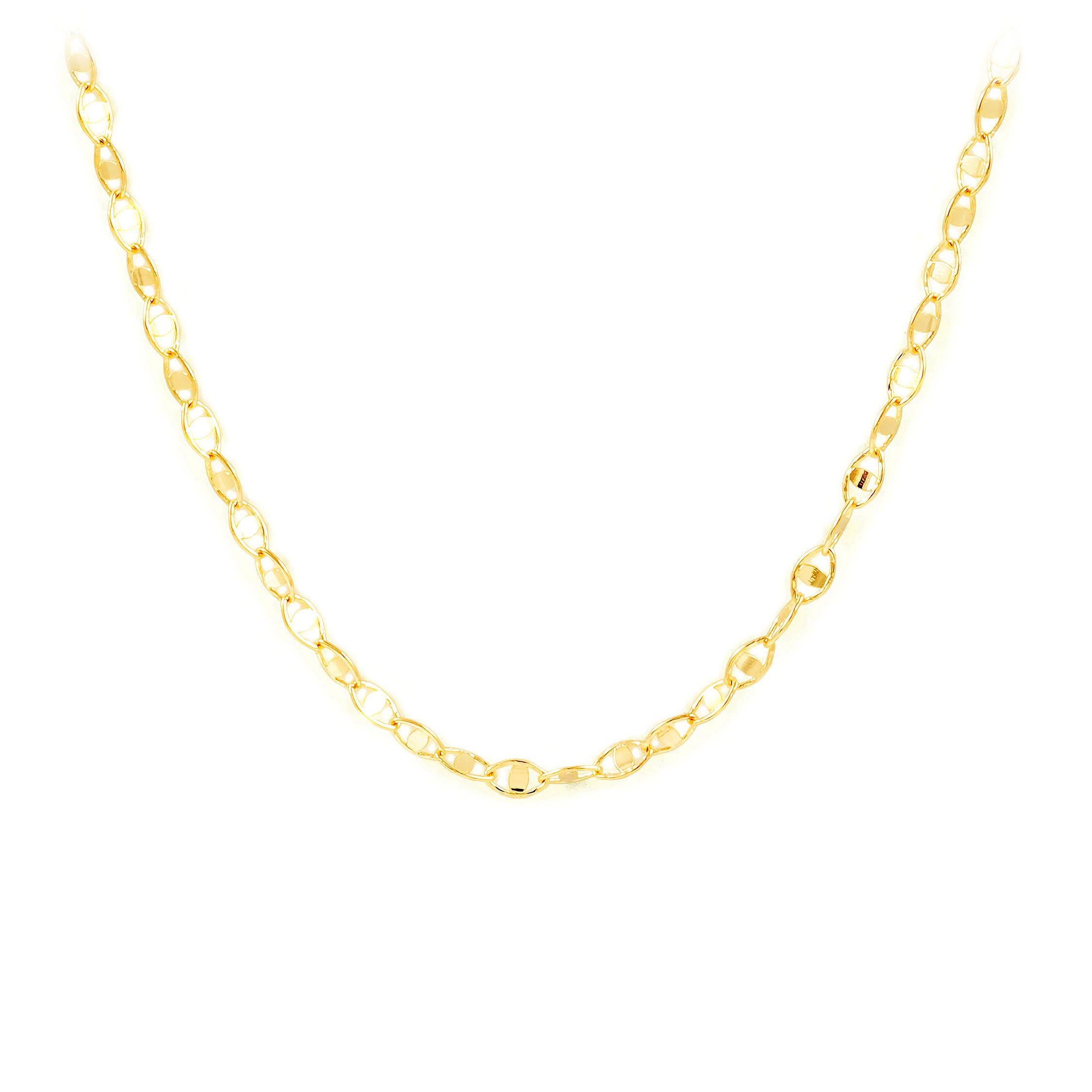 Chaîne Corde 18ct Or Jaune 45cm - Épaisseur 1.3mm | Marque UnoAerre - Neuf Avec Étiquettes Italie