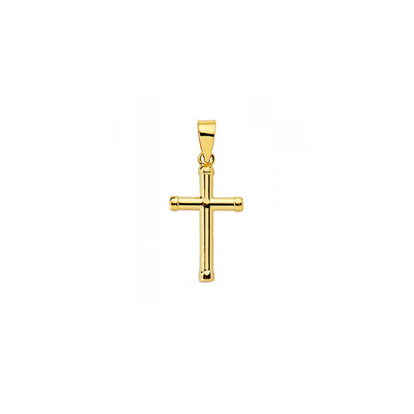 Croix religieuse pendentif 12x8 mm Or Jaune 18 Carats brillant