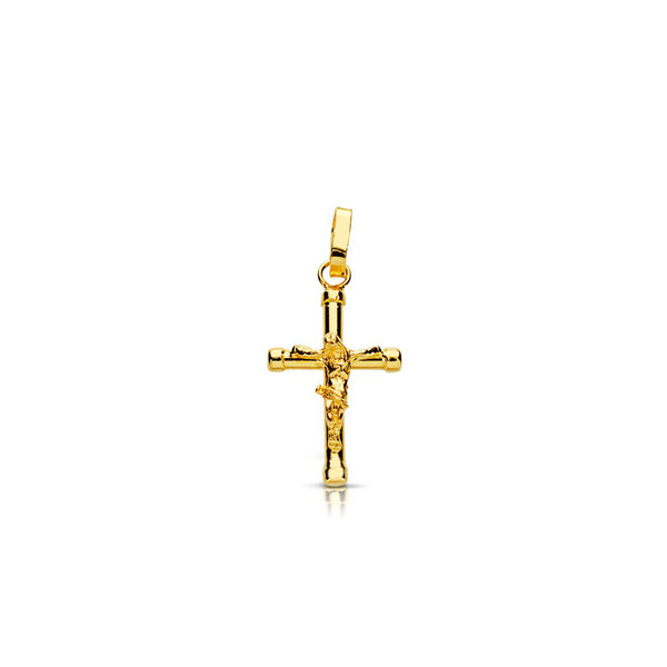 Croix religieuse pendentif Christ 16x10 mm Or Jaune 18 Carats brillant