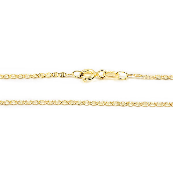 Chaine Collier femme Brillant Or Jaune 18 Carats epaisseur 1.5 mm