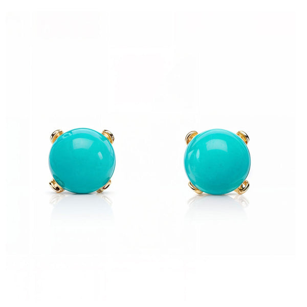 Boucles d'oreilles Puces, Or Jaune 750 & Saphir - Aurora Boucles d'oreilles Puces, Or Jaune 750 & Saphir - Aurora