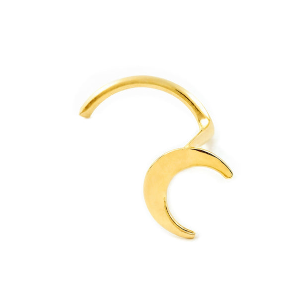 Piercing en Or Jaune 18K Nez Lune Brillant