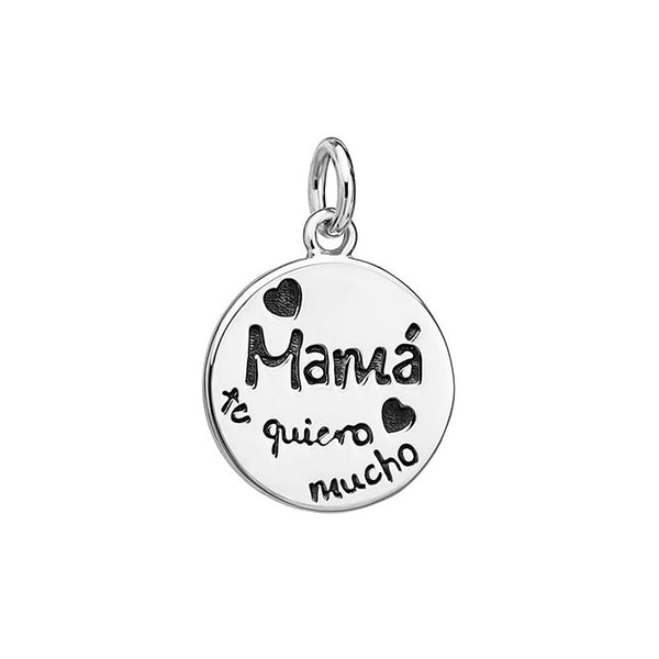 Pendentif Argent Sterling 925 Rond Brillant