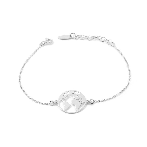 Bracelet Monde Argent 925 brillant