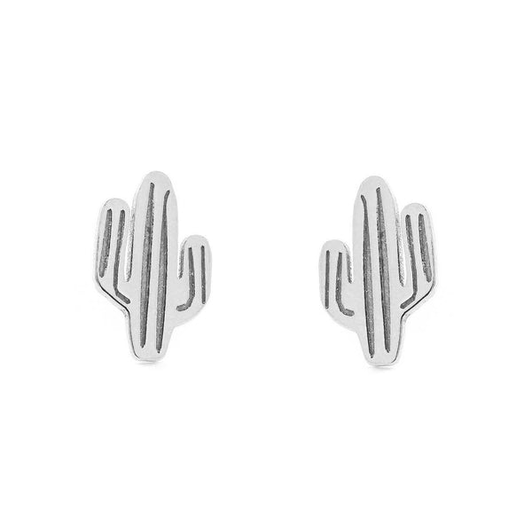 Boucles d'Oreilles Cactus Argent 925 brillant