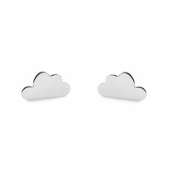 Boucles d'Oreilles Nuage Argent 925 brillant