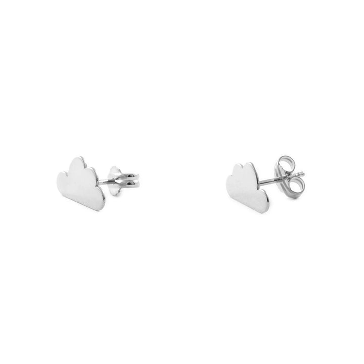 Pendientes plata nube