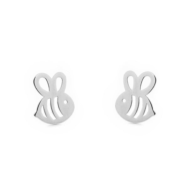 Boucles d'Oreilles Abeille Argent 925 brillant