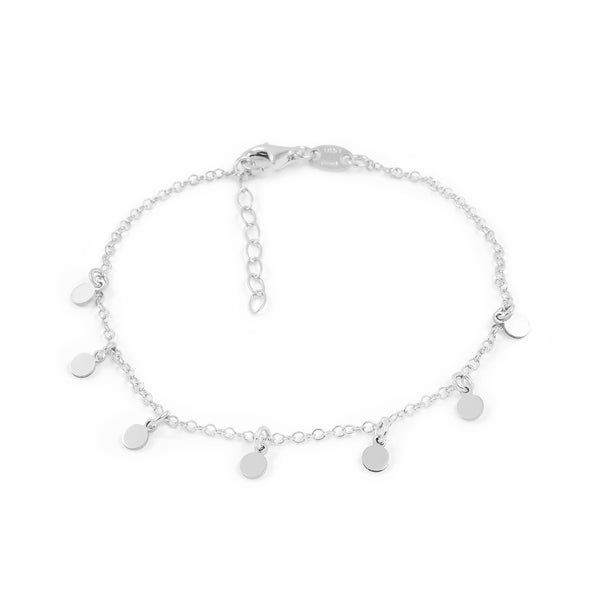 Bracelet Charmes ronds Argent 925 brillant