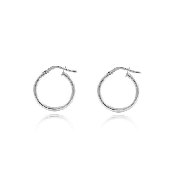 Boucles d'Oreilles Creoles 15x2 mm Argent 925 brillant