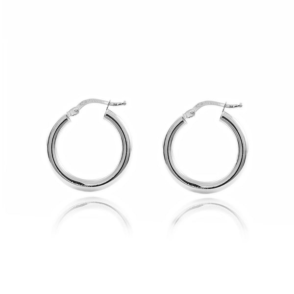 Boucles d'Oreilles Creoles 21x3 mm Argent 925 brillant