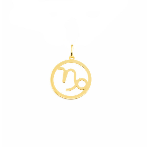 Pendentif Horoscope du Capricorne Or Jaune 9 Carats brillant