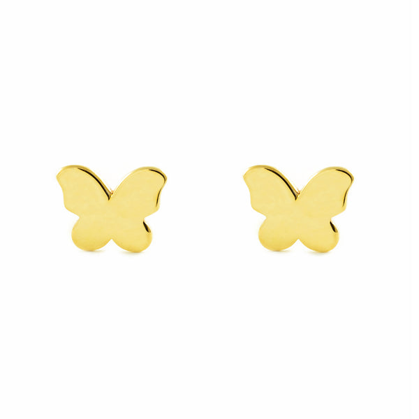 Boucles d'Oreilles Papillon Or Jaune 9 Carats