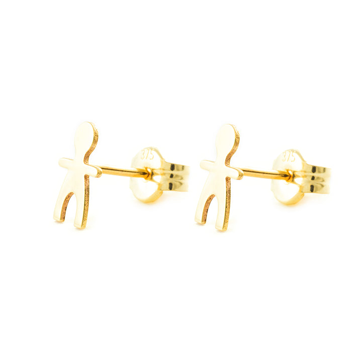 Pendientes Niña Oro Amarillo niño Liso