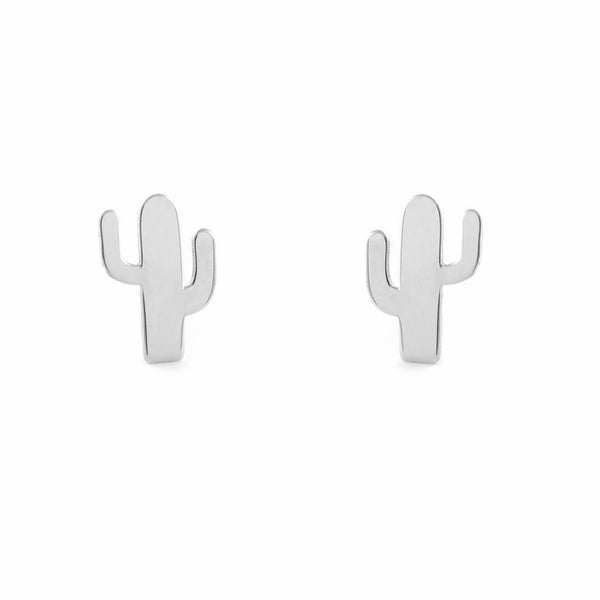 Boucles d'Oreilles Cactus Argent 925 brillant