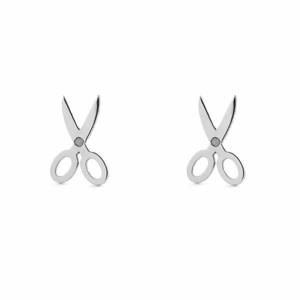 Boucles d'Oreilles Ciseaux Argent 925 brillant