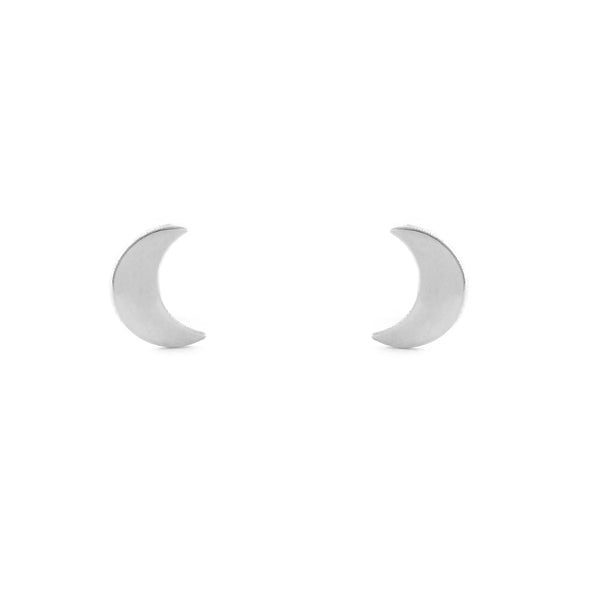 Boucles d'Oreilles Lune Argent 925 brillant