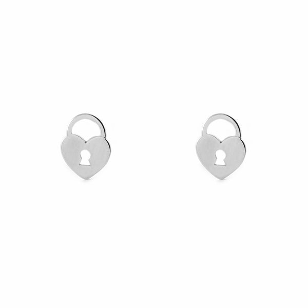 Boucles d'Oreilles Serrure Argent 925 brillant