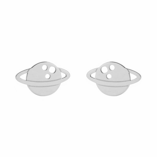 Boucles d'Oreilles Planète Argent 925 brillant