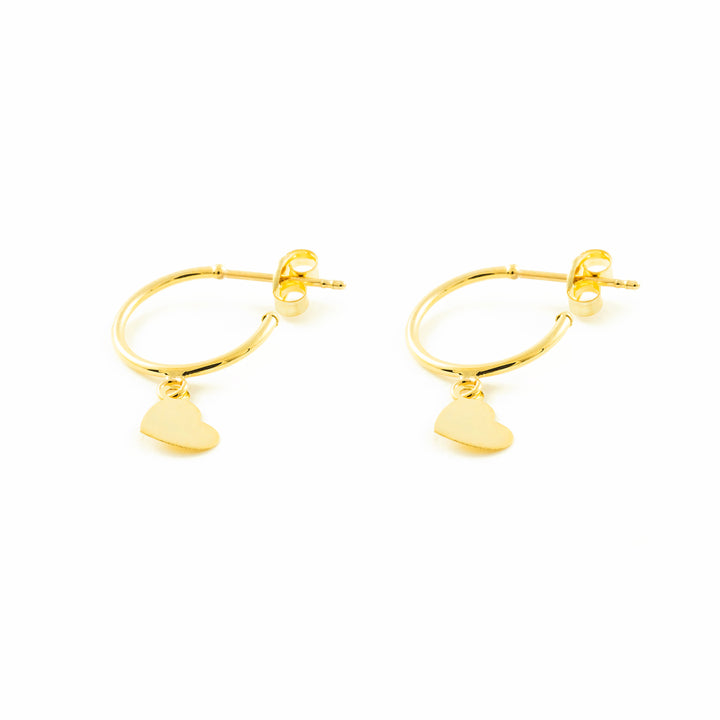 Pendientes Mujer Oro 9k Aros Corazón