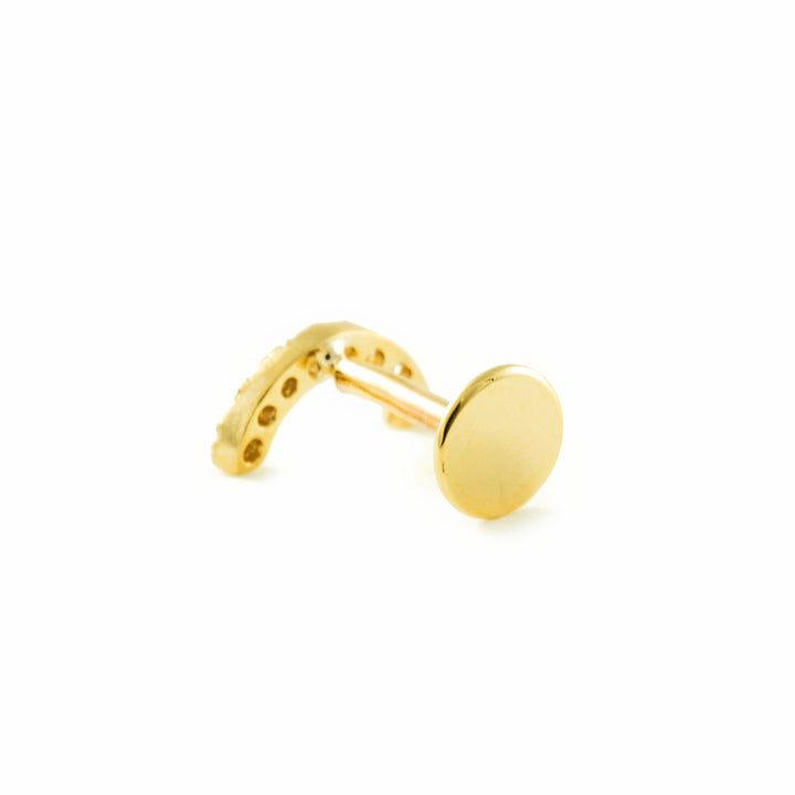 Piercing Oro cartilago luna 4 mm (9kts)