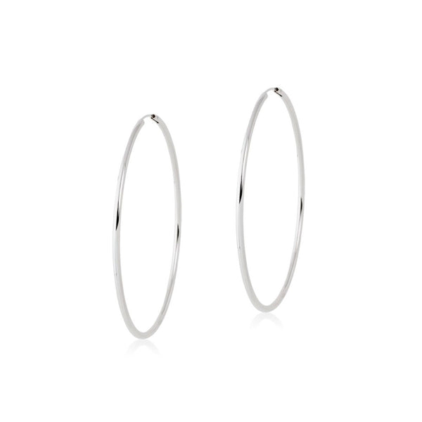 Boucles d'Oreilles Creoles 50x2 mm Argent 925 brillant