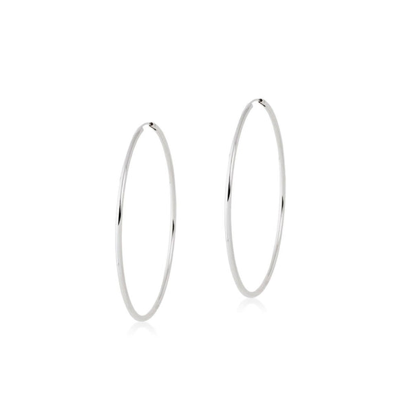 Boucles d'Oreilles Creoles 40x2 mm Argent 925 brillant