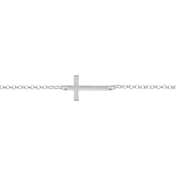 Bracelet Cruz horizontale Argent 925 brillant