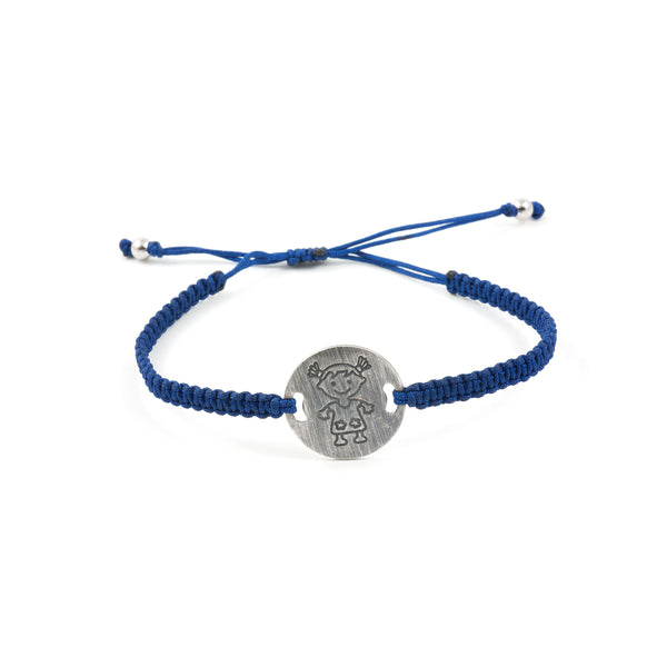 Bracelet macrame Fille Argent 925 brillant