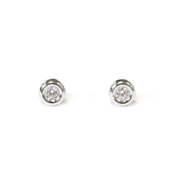 Boucles d'Oreilles Ronde Zircone 3 mm Argent 925 brillant