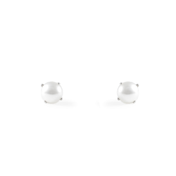 Boucles d'Oreilles Perle 5 mm Argent 925 brillant