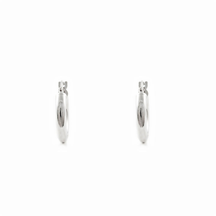 Pendientes Plata Aros Lisos 20x3 mm