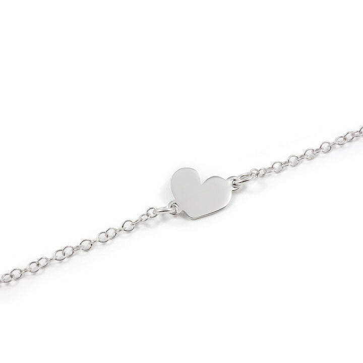 Pulsera Plata con Corazon