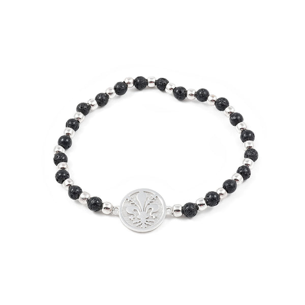 Bracelet Fleur-de-Lis Argent 925 brillant