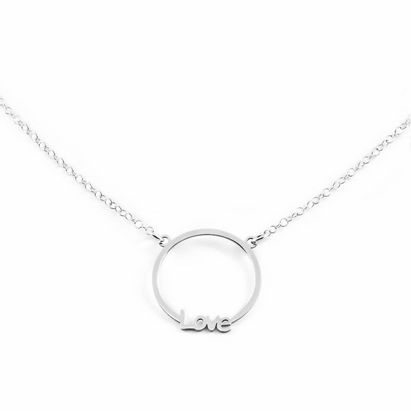 Collier Ronde "Love" Argent 925